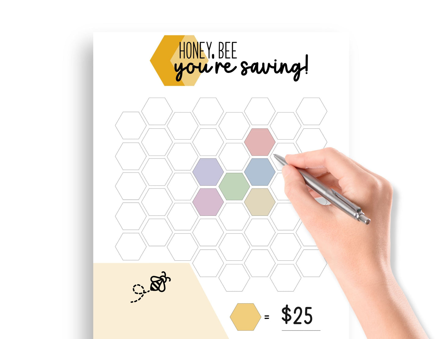 Honey Bee Savings Tracker {1 page}